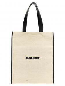 Средняя плоская шоппер-сумка JIL SANDER, черный