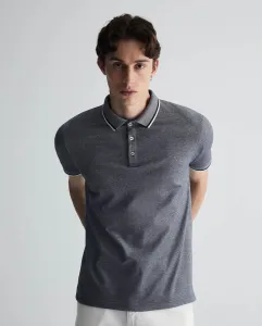 Поло в крапинку Sfera, темно-синий