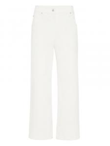 Хлопковые брюки Brunello Cucinelli, белый