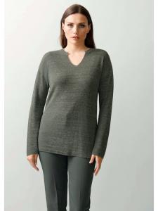 Alba Moda Свитер из пряжи с эффектом ткани мятно-зеленого цвета