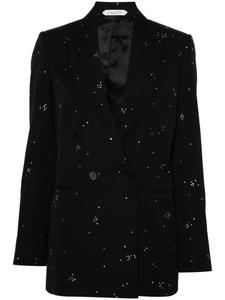 Lanvin пиджак с кристаллами, черный