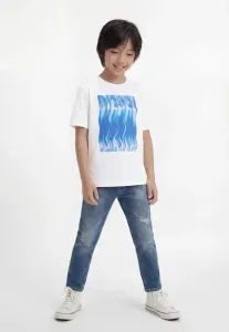 Футболка унисекс с принтом "wiggly" Diesel, Bianco