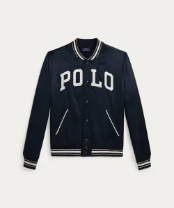 (Для мальчиков 8-20 лет) Атласная бейсбольная куртка с логотипом Polo Ralph Lauren, цвет 410 Navy