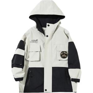 Ветровка для подростков Jeep, черный белый