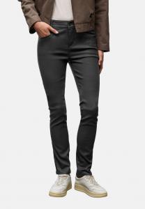 Брюки Street One SLIM FIT COATED, Schwarz/Black