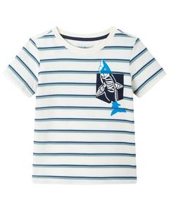 Футболка Andy & Evan с полосками и карманом, белый