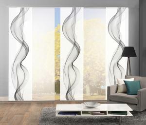 Панельные шторы эдмонтон, 5 шт. 5 шт. 5х60/245 см, серый