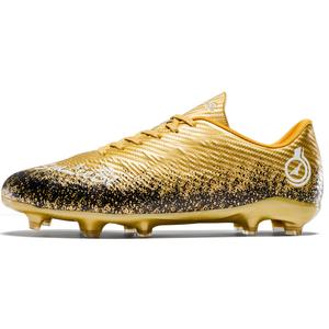 WEJIESS Золотые унисекс футбольные бутсы низкие, цвет Gold