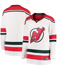 Женская фирменная белая футболка New Jersey Devils 2022/23 Heritage Premier Breakaway Premier Fanatics, белый