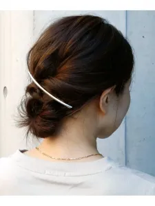 Узкая заколка для волос Colleca La, цвет Silver