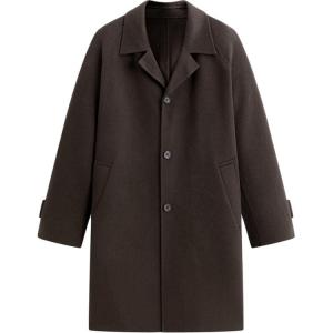 PEACEBIRD MEN Пальто мужское Wooden Heart Red No1 с лацканом Moderate