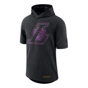 Футболка ss20 lal m nk tee cts hoody lakers hooded black Nike, черный