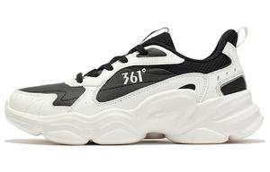 361° Облачная серия повседневные туфли на низком ходу для женщин с верхом из облачной кожи антискользящие износостойкие белый черный белый черный, цвет White Black