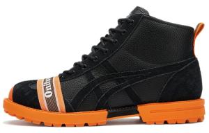 Кроссовки для бега Rinkan унисекс с высоким верхом, черные/оранжевые Onitsuka Tiger