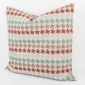 Чехол на подушку Mira "гусиные лапки" бежево-красный в разных размерах размер 60x60см (ВxШ) размер 60x60см (ВxШ) Schöner-Leben