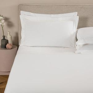 Комплект постельного белья Frette Doppio Ajour King с двойной ажурной строчкой, 200×205, белый