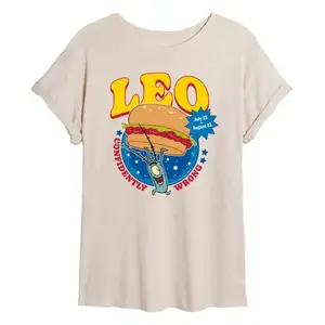 Футболка Juniors Sponge Bob Squarepants Plankton Leo oversize Nickelodeon, бежевый