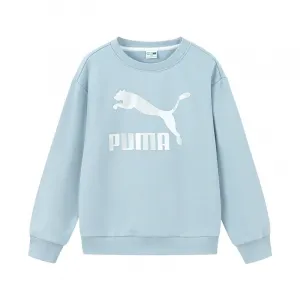 PUMA Свитшот Sportstyle Collection CLASSICS BIG LOGO CREW FL Denim Light Blue детский