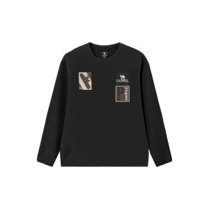 CAMEL Свитшот Capsule мужской Phantom Black с круглым вырезом Moderate