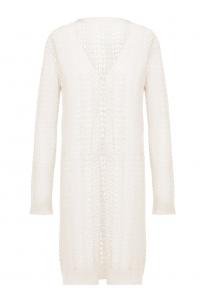 Вязаный кардиган VERNOLE, белый