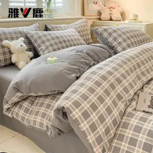 Yalu Пододеяльник 150х200 см из хлопка, цвет Paul + Medium Gray