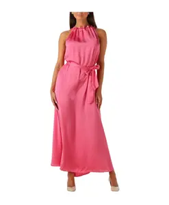 Малиновое мини-платье Pom Amsterdam, розовый