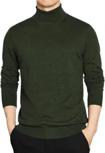 Мужской свитер с высоким воротником, теплый