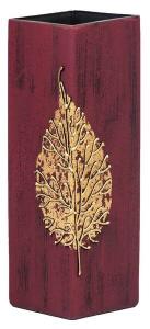 Стеклянная ваза с ручной росписью 7ART, 10x10x10 см, фиолетовый