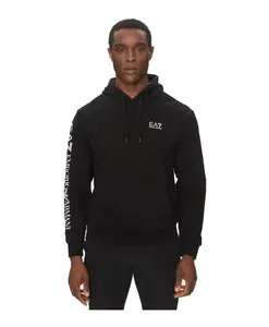Толстовка с капюшоном Emporio Armani Ea7, черный