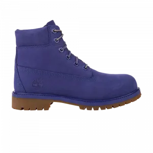 Ботинки Timberland Premium 6 Inch Junior на шнурках, синий
