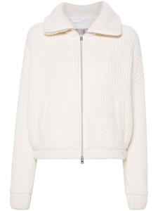 Herno шерстяной кардиган на молнии, белый