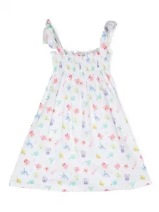 Платье с графичным принтом Siola, белый