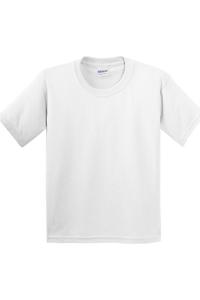 Детская футболка унисекс Gildan из плотного хлопка, белый