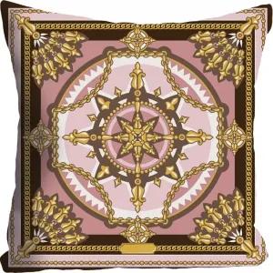 Декоративная подушка Орнамент, наволочка без наполнителя, 1 штука Queence, Bunt + bedruckt