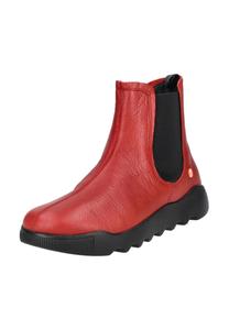 Кожаные/текстильные ботильоны Softinos, цвет Rot/schwarz