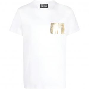 VERSACE JEANS COUTURE Футболка SS23 мужская розовая белая