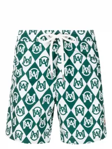 Плавки-шорты с монограммой Moncler, зеленый