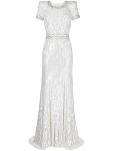 Платье Kira с пайетками Jenny Packham, белый