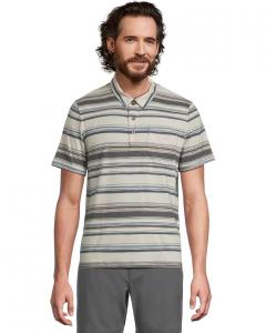Поло L.L.Bean Everyday SunSmart Polo 2.0, Short-Sleeve, Stripe, цвет Iron Stripe
