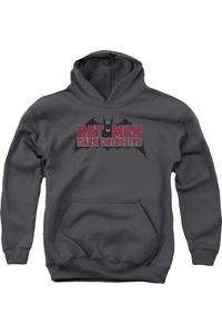 Батмен Темный детектив молодежная толстовка с капюшоном Gildan, Charcoal