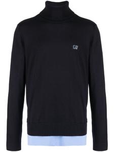 Off-White толстовка с вышитым логотипом, черный