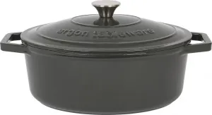 Овальная чугунная кастрюля - 4,68 л - сланцево-серый Argon