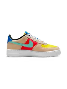 Кроссовки Air Force 1 Sanddrift/Emerald Rise Nike Kids, бежевый