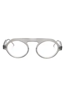 Очки с полосками 4-Bar Thom Browne, серый