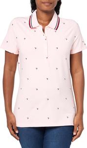 Женская рубашка-поло с полосатым воротником Tommy Hilfiger, Balerina Pink Multi