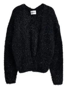 Фактурный кардиган Ileast с эффектом металлик Essentiel Antwerp, черный