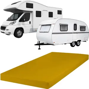 Простыня на резинке Pittsburgh для каравана, автодома и лодки, золотая, 140x200 см - 160x200 см REDBEST