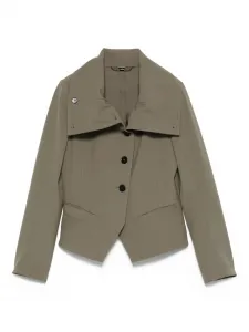 Куртка Scrunch с отложным воротником и пуговицами High, зеленый