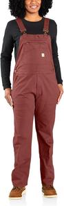 Carhartt Women's Crawford комбинезон с двойной передней частью, Sable