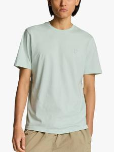 Футболка из тончайшего хлопка обычного кроя Lyle & Scott, цвет Pale Aqua